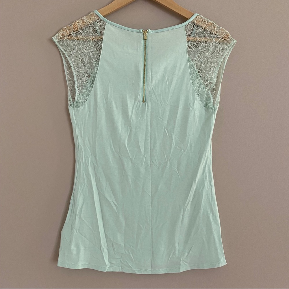 NWT Express Lace Sleeve Top - Picture 3 of 3